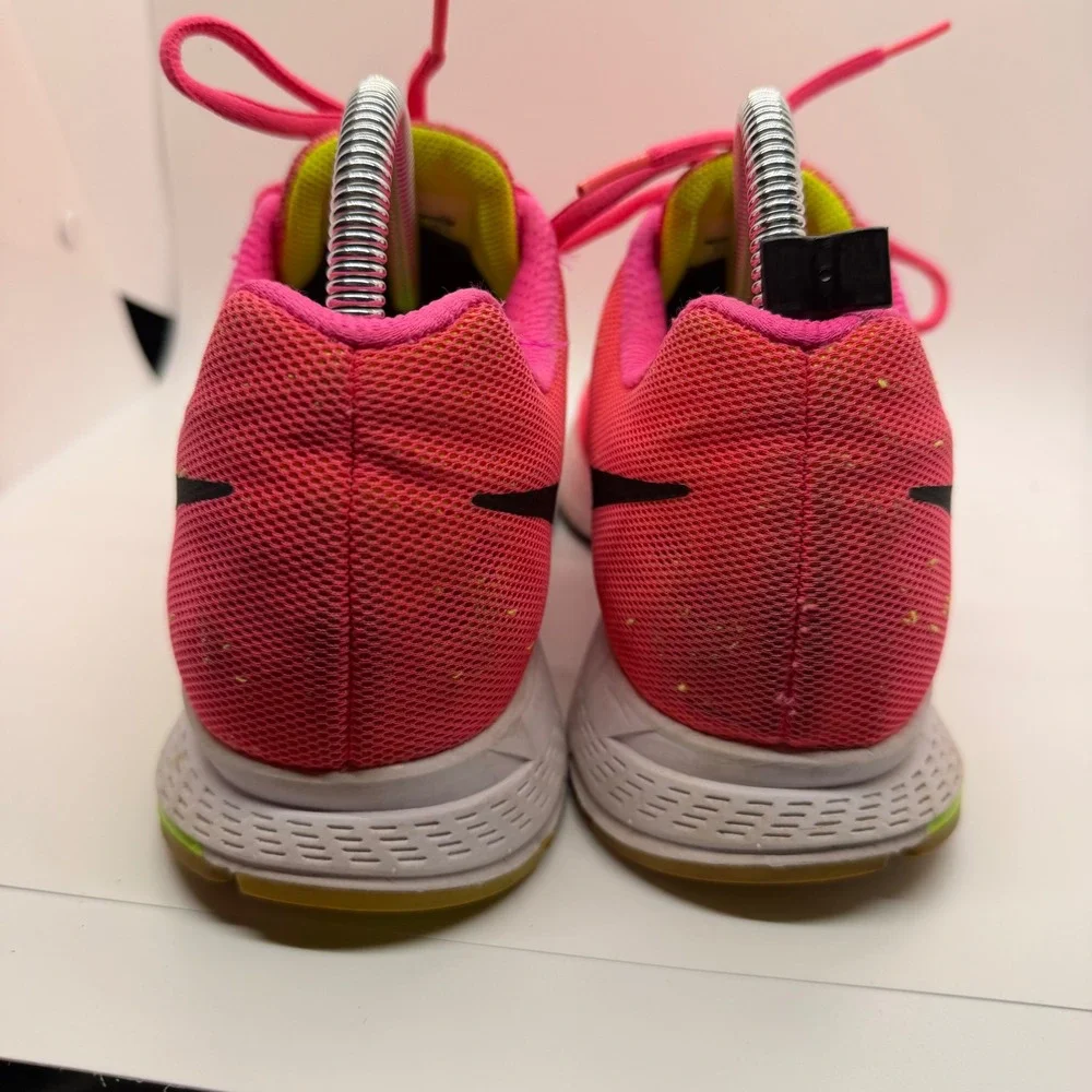 Nike‎ Zoom Pink Orange Mesh Running Athletic Shoes Women's Size 8.5 Jog Sneaker - Picture 8 of 11